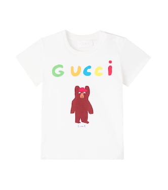Logo printed cotton jersey T-shirt | Gucci Kids