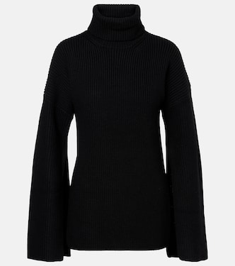 Dolcevita in maglia di lana a coste | Toteme