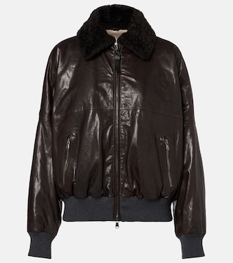 Leather blouson | Brunello Cucinelli