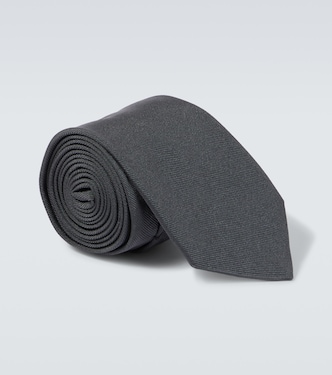 Logo silk tie | Prada