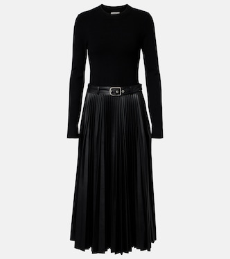 Vestido midi Abilene de punto plisado | Simkhai