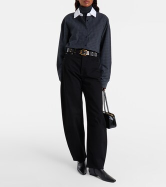 Luna Pieced mid-rise barrel-leg jeans | Agolde