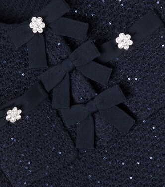 Bow-detail sequined dress | Self-Portrait Kids