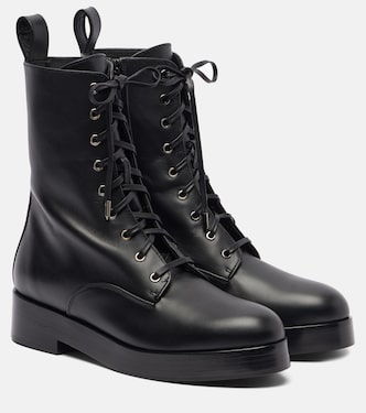 Ben 20 leather combat boots | Aquazzura