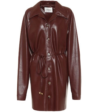 Joy faux leather shirt dress | Nanushka