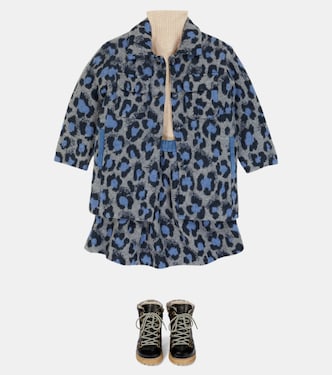 Leopard-print wool and cotton-blend skirt | Paade Mode