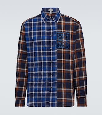 Camisa de cuadros de estilo patchwork | Loewe