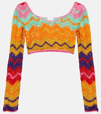 Chevron crochet crop top | Anna Kosturova