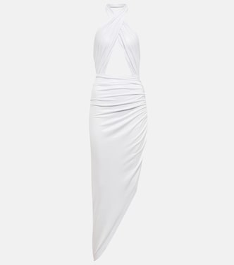Cutout halterneck midi dress | Norma Kamali