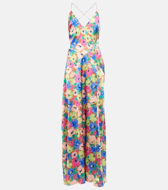 Printed V-neck maxi dress | Rotate
