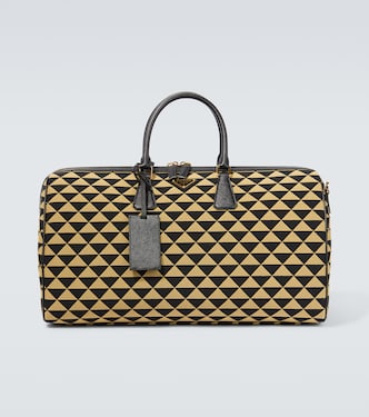 Symbole Large jacquard travel bag | Prada