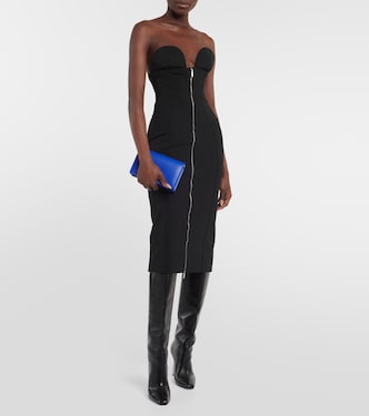 Strapless midi dress | Off-White