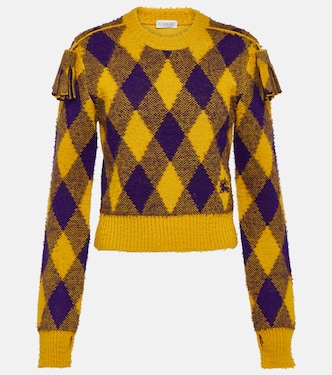 Argyle wool jacquard sweater | Burberry