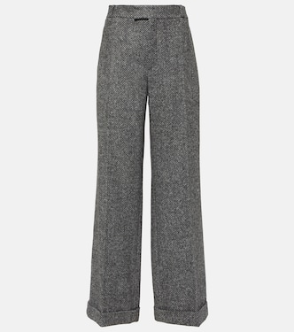 Pantalones flared de mezcla de lana | Brunello Cucinelli