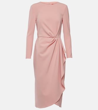 Gathered jersey midi dress | Carolina Herrera