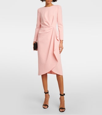 Gathered jersey midi dress | Carolina Herrera