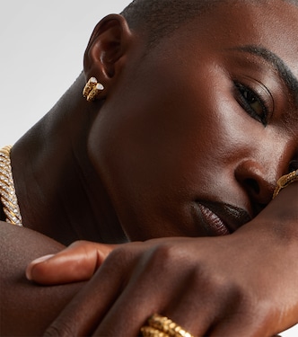 Ohrringe Trisolina aus 18kt Gelbgold mit Diamanten | Marina B