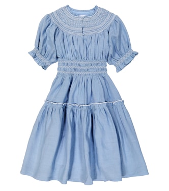 Besticktes Kleid Evelina aus Ramie | C'era Una Volta