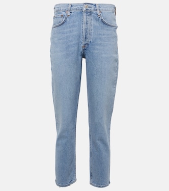 Jeans slim cropped Riley de tiro alto | Agolde