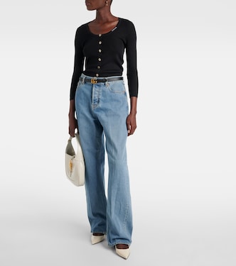 Cardigan in lana e seta | Gucci