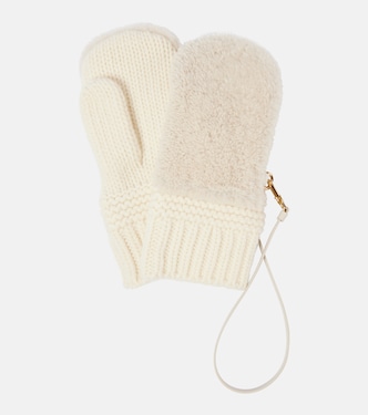 Shearling gloves | Miu Miu
