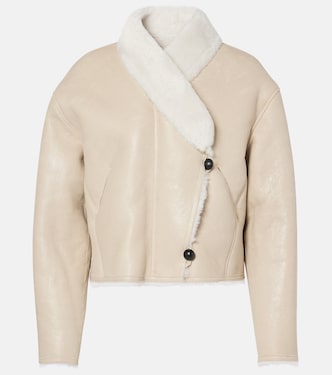 Chaqueta Eriana de piel con borrego | Isabel Marant