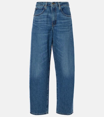Mid-rise barrel-leg jeans | Frame