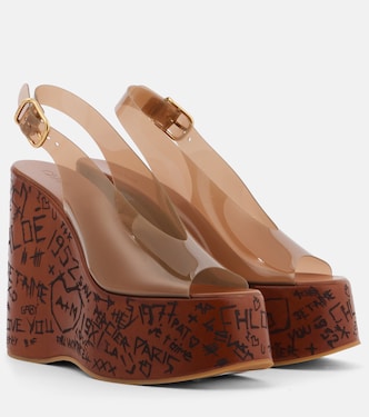 Maxime PVC slingback wedge sandals | Chloé