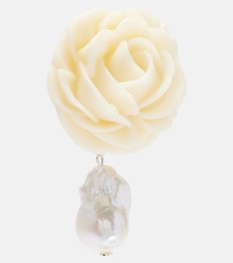 Boucles d’oreilles Rose en argent sterling et perles d’eau douce | Magda Butrym