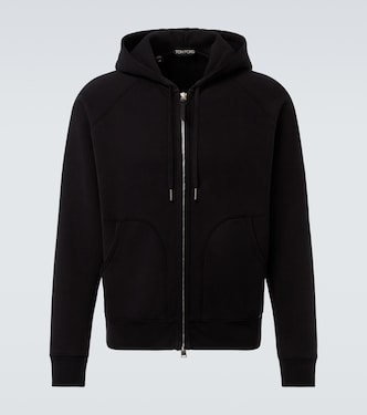 Cotton jersey zip-up hoodie | Tom Ford