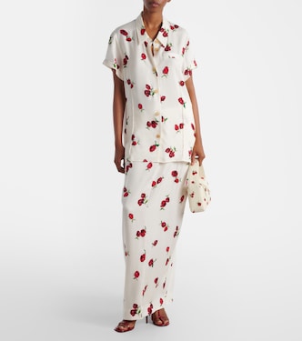 Camicia Keefe in twill con stampa | Khaite