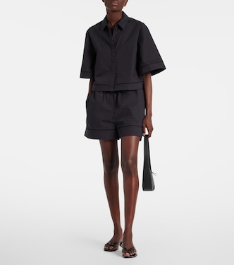 Shorts en popelín de algodón bordados | Róhe