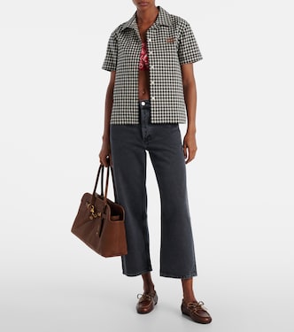 Arc cropped mid-rise wide-leg jeans | Agolde
