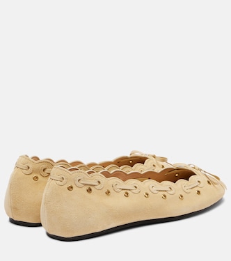 Balfy bow-detail suede ballet flats | Isabel Marant
