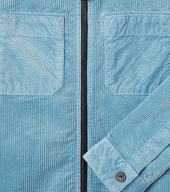 Surchemise Compass en velours côtelé de coton mélangé | Stone Island Junior