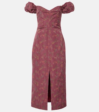 Adelaine floral puff sleeves gown | Markarian