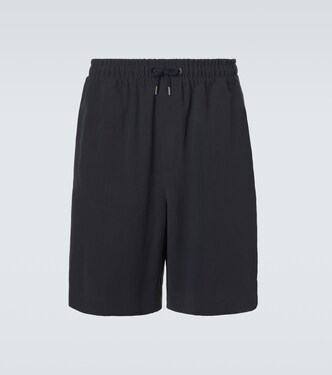 Linen canvas Bermuda shorts | Giorgio Armani
