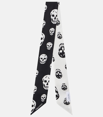 印花真丝围巾 | McQueen