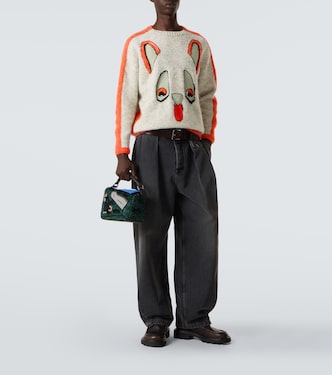 x Louis Wain intarsia wool-blend sweater | Loewe