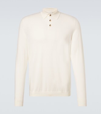 Virgin wool polo sweater | Allude