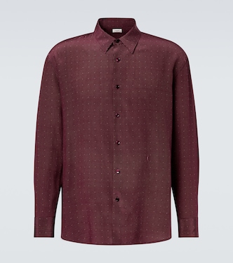 Chemise Cassandre en crêpe de soie | Saint Laurent