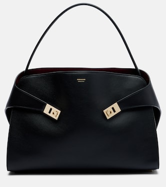 Hug Large leather shoulder bag | Ferragamo