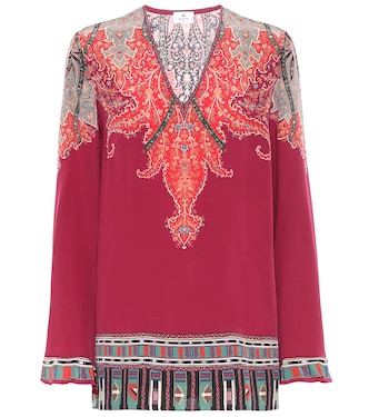 Top a stampa paisley in seta | Etro