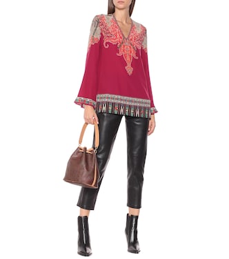 Top a stampa paisley in seta | Etro