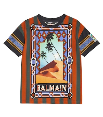 프린트 코튼 티셔츠 | Balmain Kids