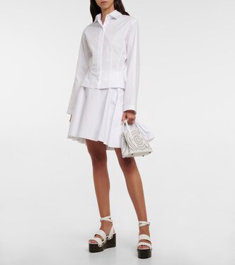 Mini-jupe en coton | Alaïa