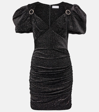 Moon River puff-sleeve mini dress | Rebecca Vallance