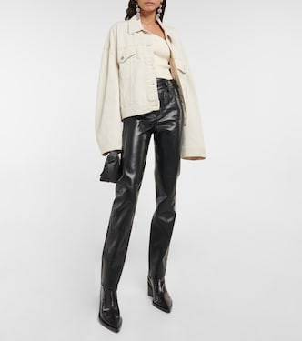 Criss-Cross high-rise faux leather pants | Agolde
