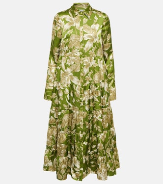 Robe midi Palmira à fleurs | Erdem