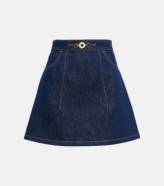 High-rise denim miniskirt | Patou